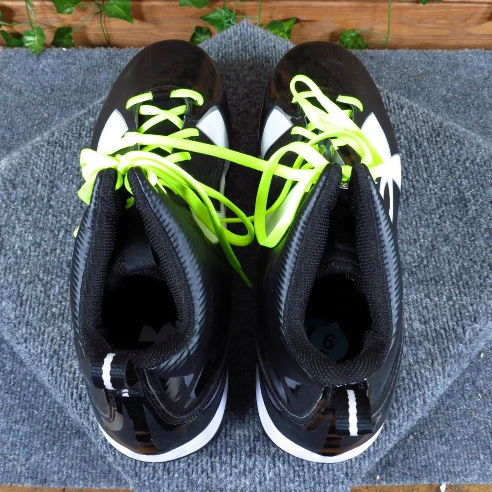 Under Armour Crusher RM‎ Mens Football Cleats Size 16 Athletic Black White Neon